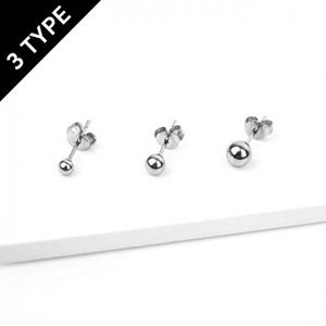 데일리  써지컬스틸 볼 귀걸이