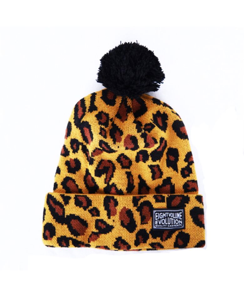 EV Yellow Reopard Beanie