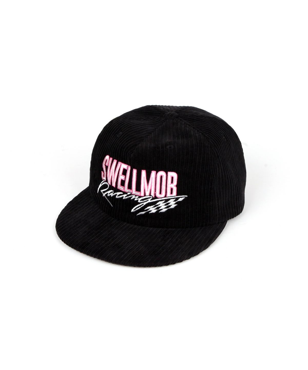 스웰맙(SWELLMOB) Swellmob corduroy racing cap -black-