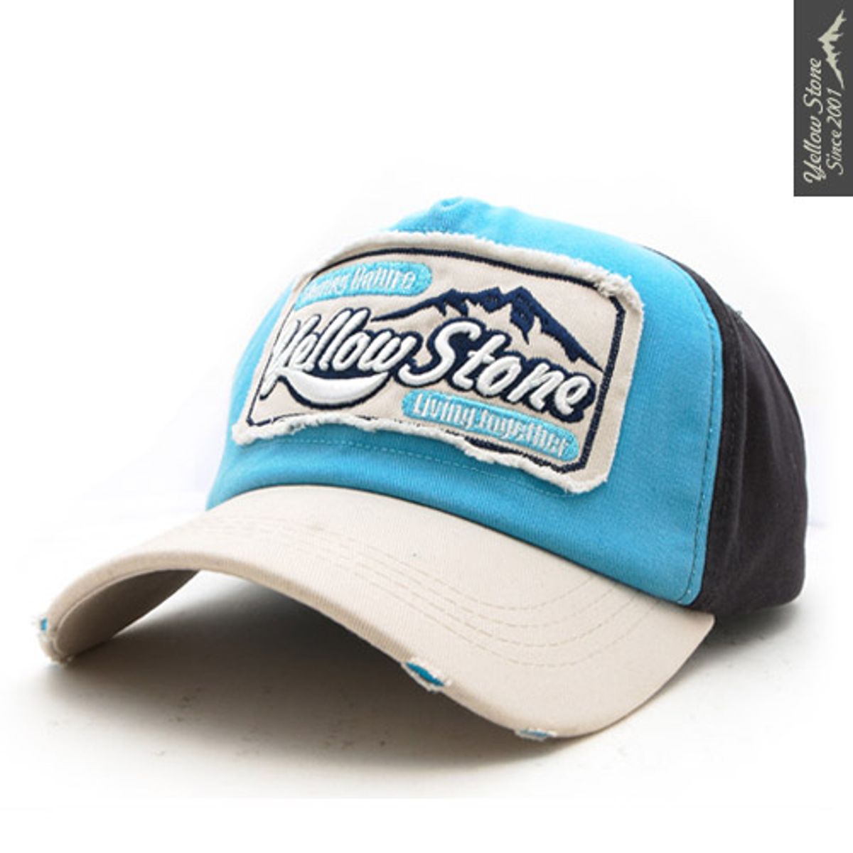 옐로우스톤(YELLOWSTONE) patch washing cap - yscap002 블루