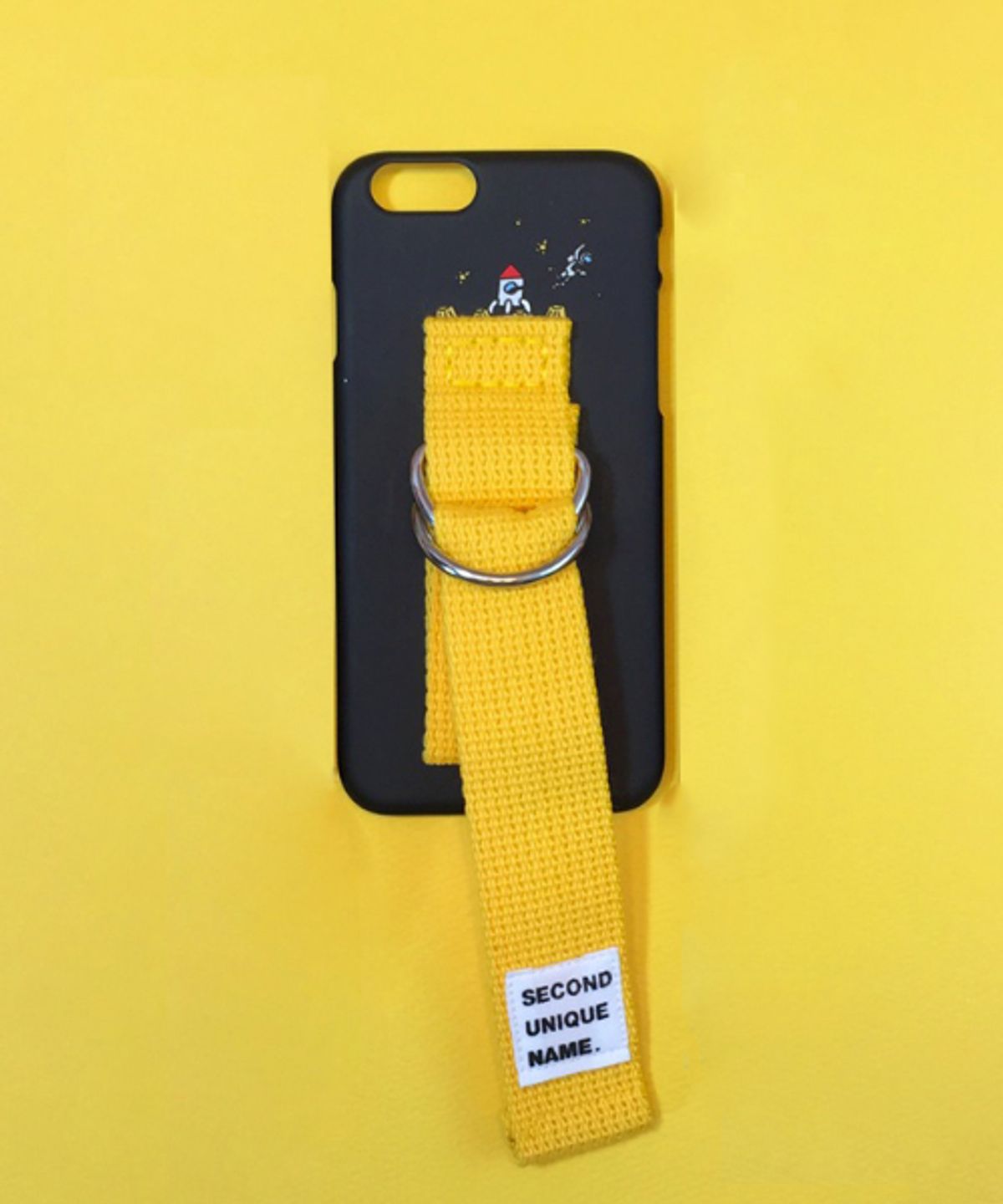 세컨드유니크네임(SECOND UNIQUE NAME) SUN CASE BLACK YELLOW (ILLUST)