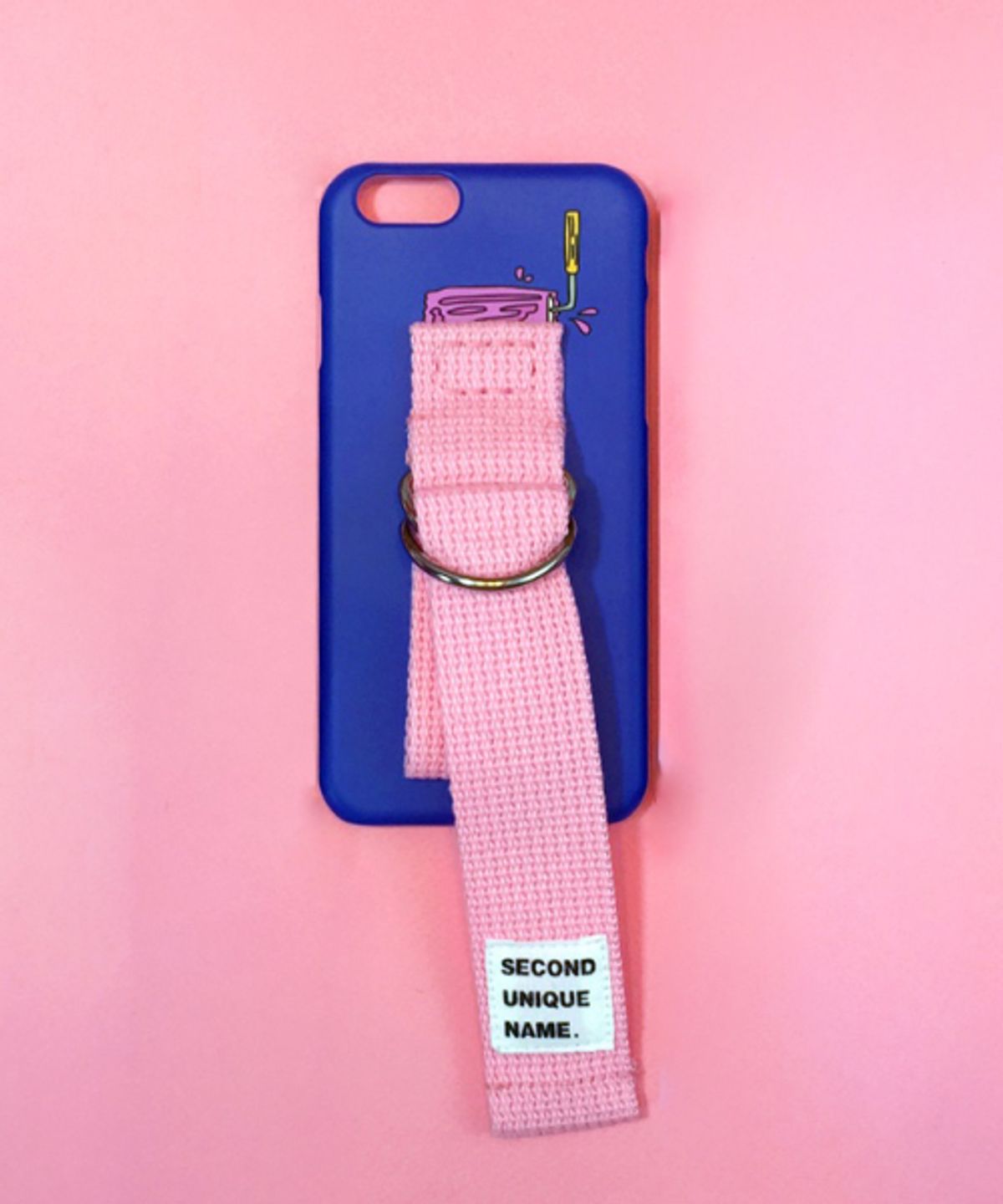 세컨드유니크네임(SECOND UNIQUE NAME) SUN CASE BLUE PINK (ILLUST)