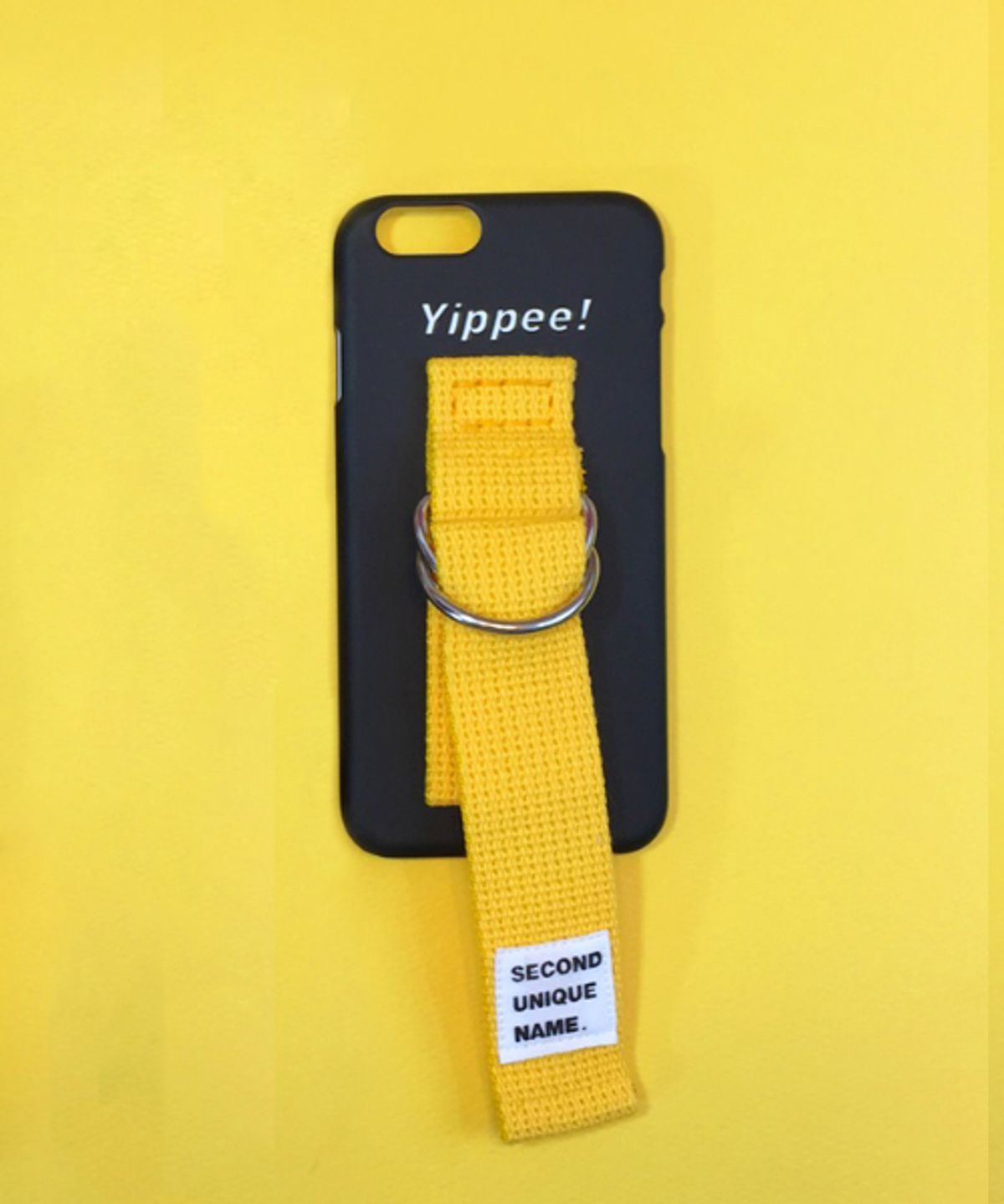 세컨드유니크네임(SECOND UNIQUE NAME) SUN CASE BLACK YELLOW (WORD)