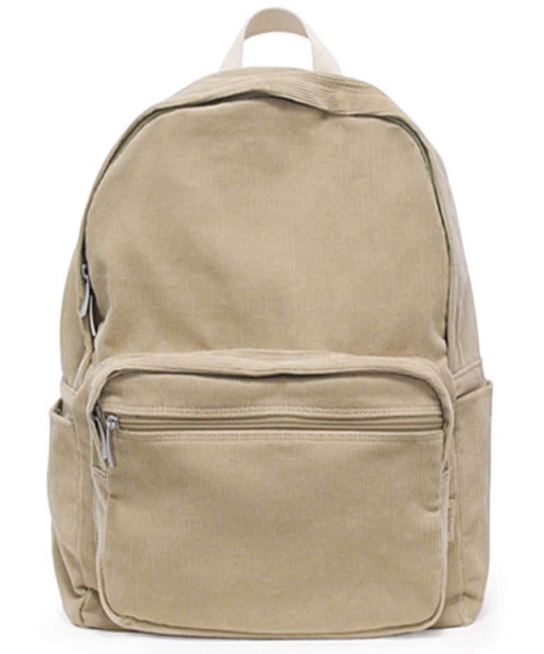 Basic corduroy backpack BTBG _ BEIGE