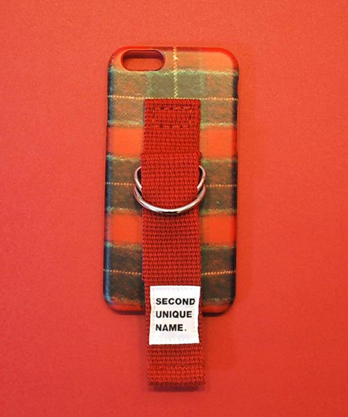 세컨드유니크네임(SECOND UNIQUE NAME) SUN CASE FLANNEL BURGUNDY