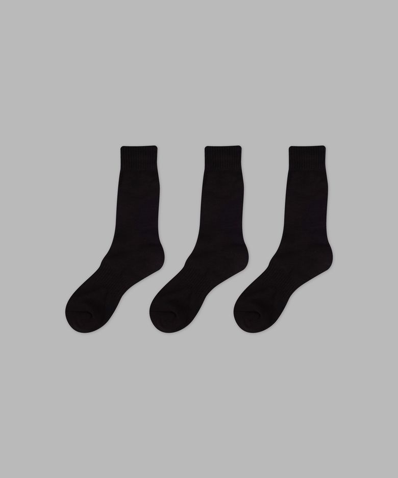 [3PACK] 1507 베이직 애슬레틱 삭스 _ 블랙