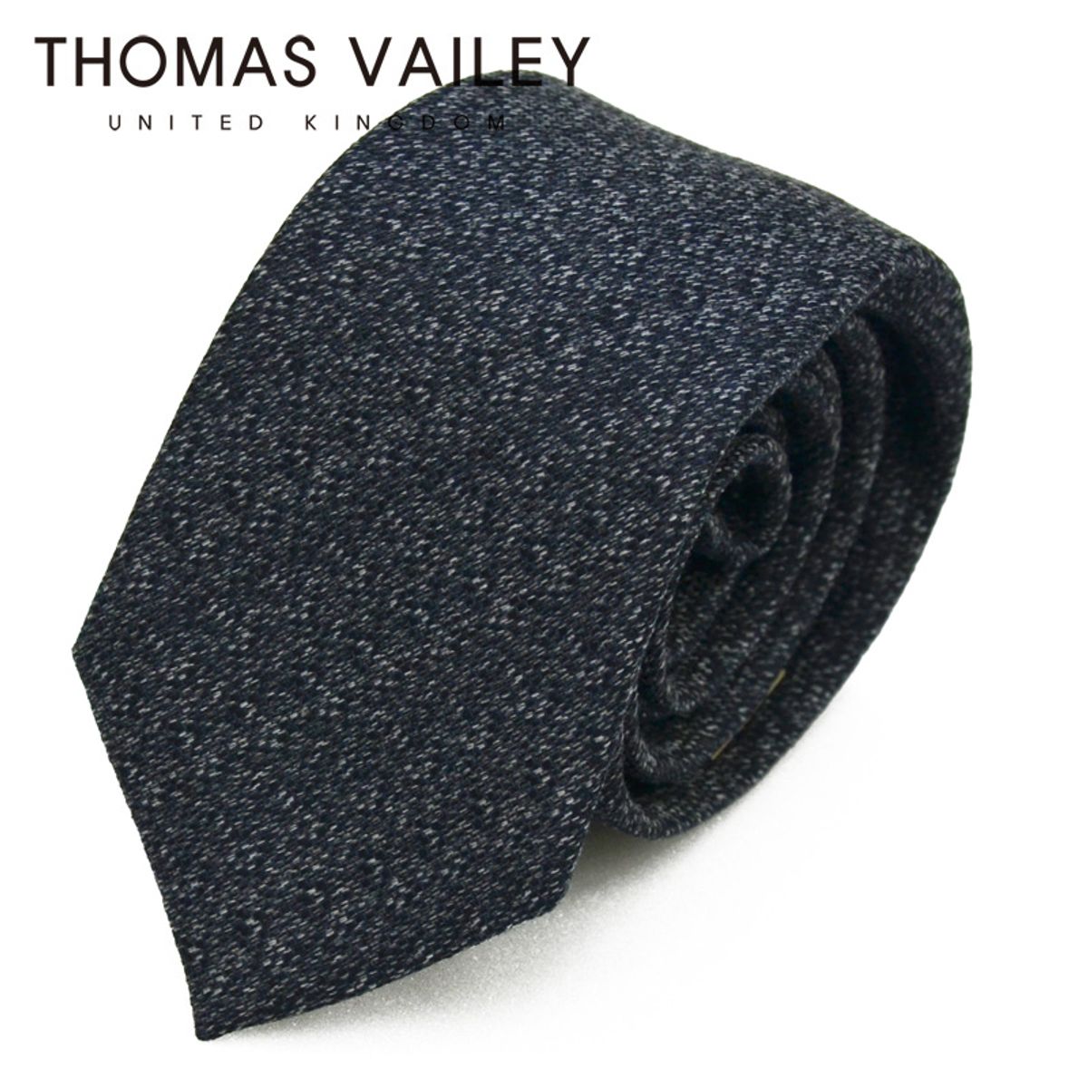 토마스 베일리(THOMAS VAILEY) [THOMAS VAILEY] 토마스베일리 세미세븐폴더 실크 넥타이 - 스타라이트 그레이 7.7cm