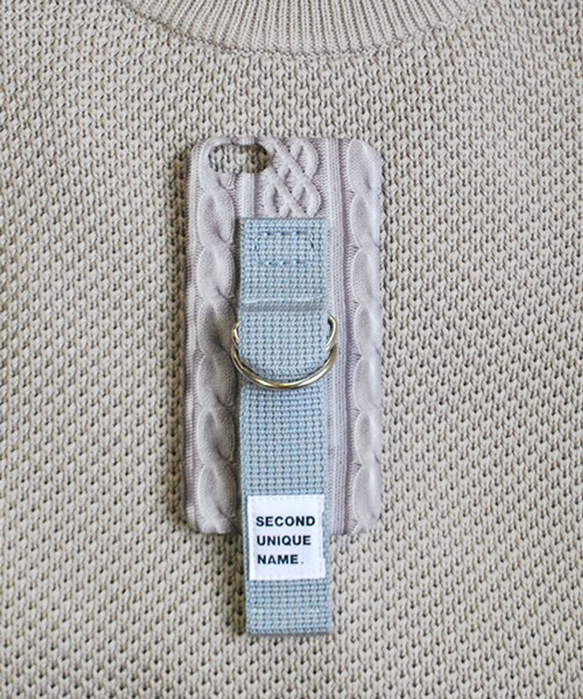 세컨드유니크네임(SECOND UNIQUE NAME) SUN CASE SWEATER GREY