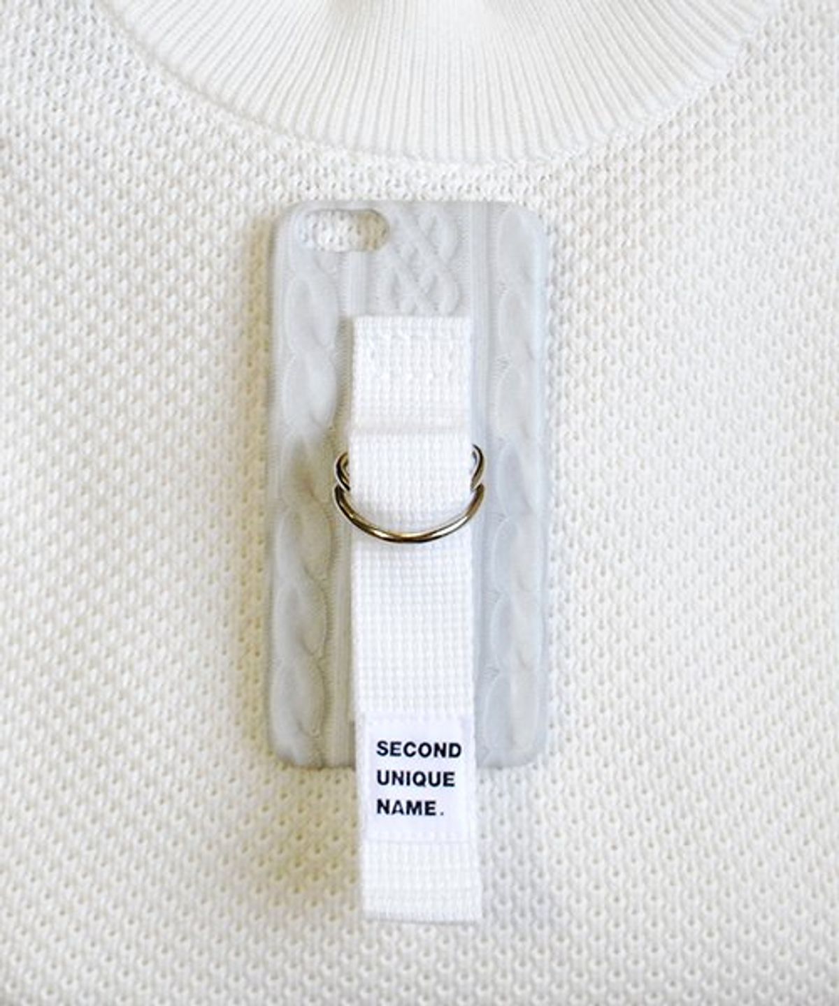 세컨드유니크네임(SECOND UNIQUE NAME) SUN CASE SWEATER WHITE
