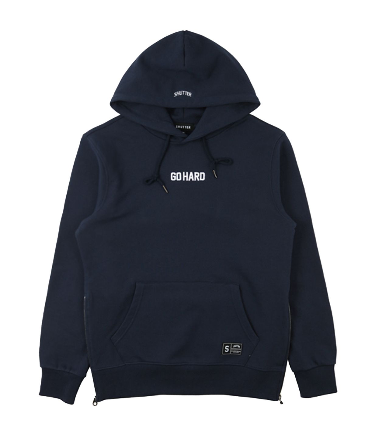 셔터(SHUTTER) SIDE ZIP HOODIE (NAVY)