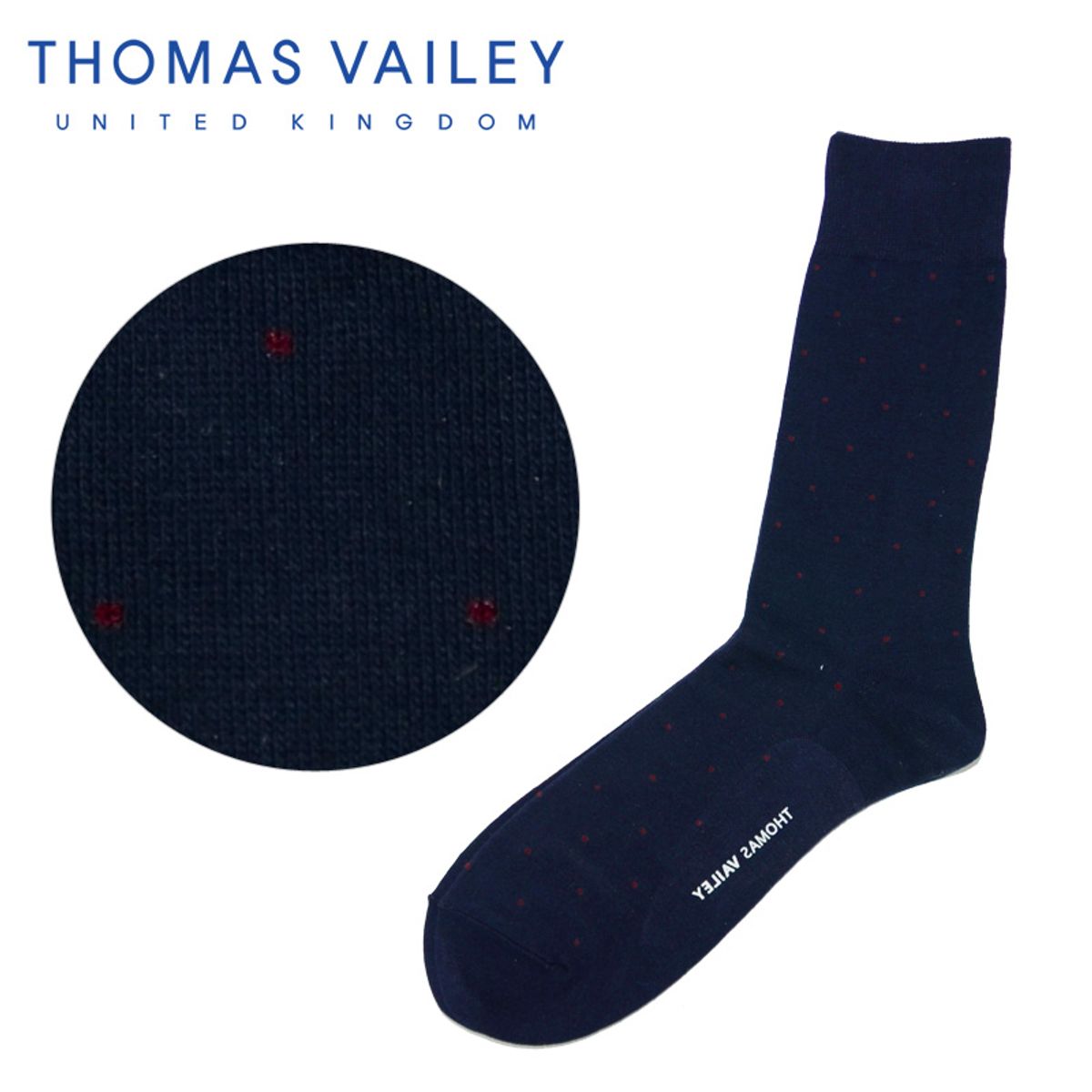토마스 베일리(THOMAS VAILEY) [THOMAS VAILEY] 토마스베일리 신사양말 - 나이트도트 네이비