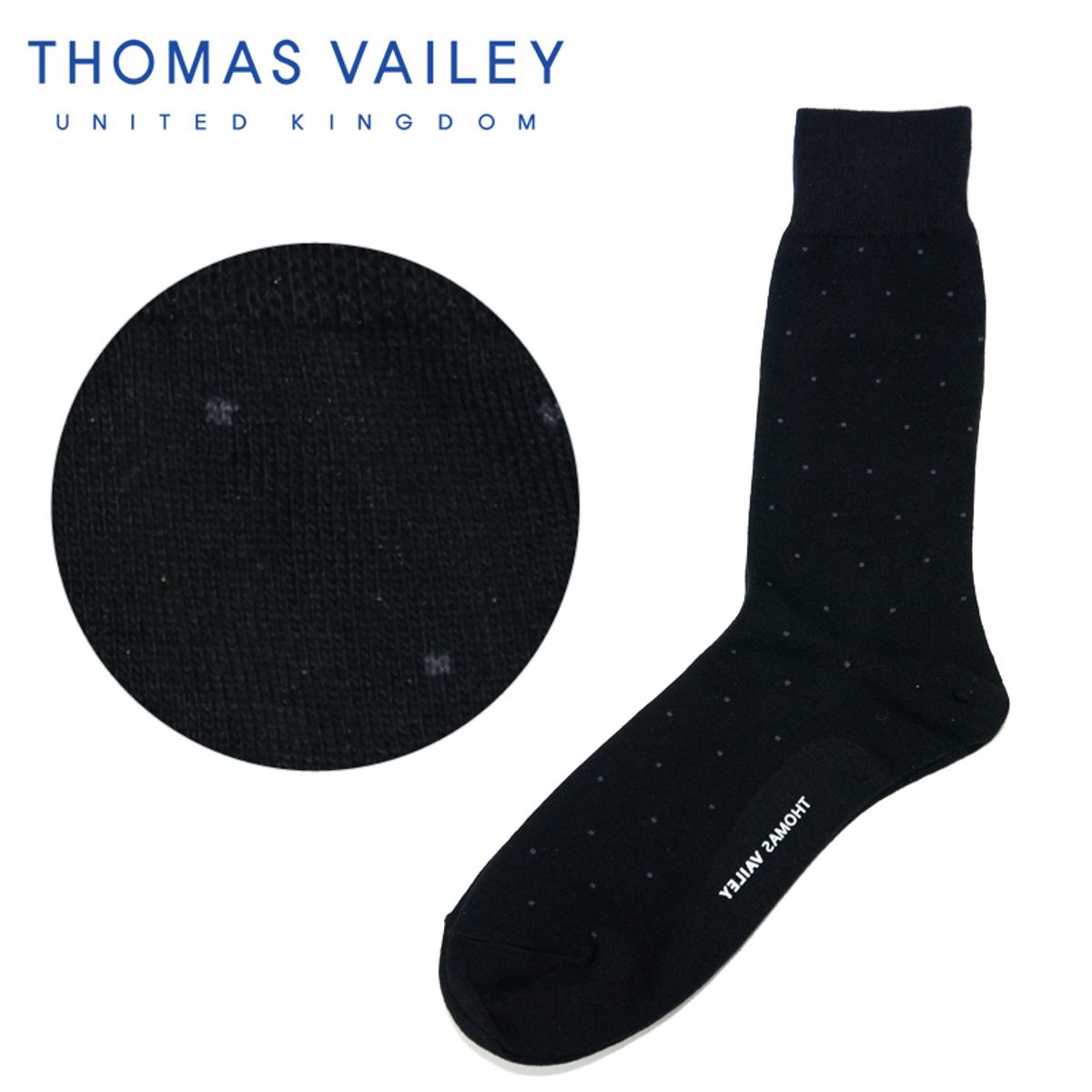 토마스 베일리(THOMAS VAILEY) [THOMAS VAILEY] 토마스베일리 신사양말 - 나이트도트 블랙