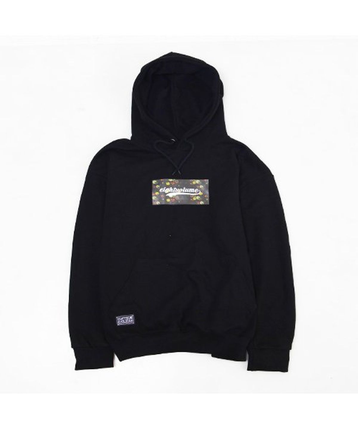 에잇볼륨(EIGHTVOLUME) EV S.Flower Logo Hood (Black)