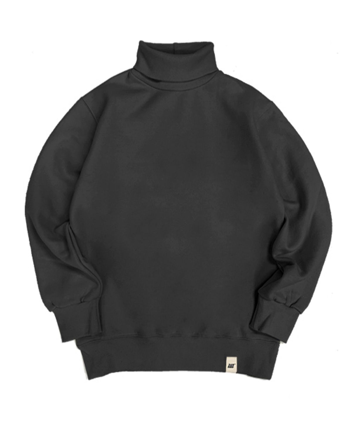 유니어패럴(UNI APPAREL) 베이직 기모 터틀넥 스웨트셔츠 블랙