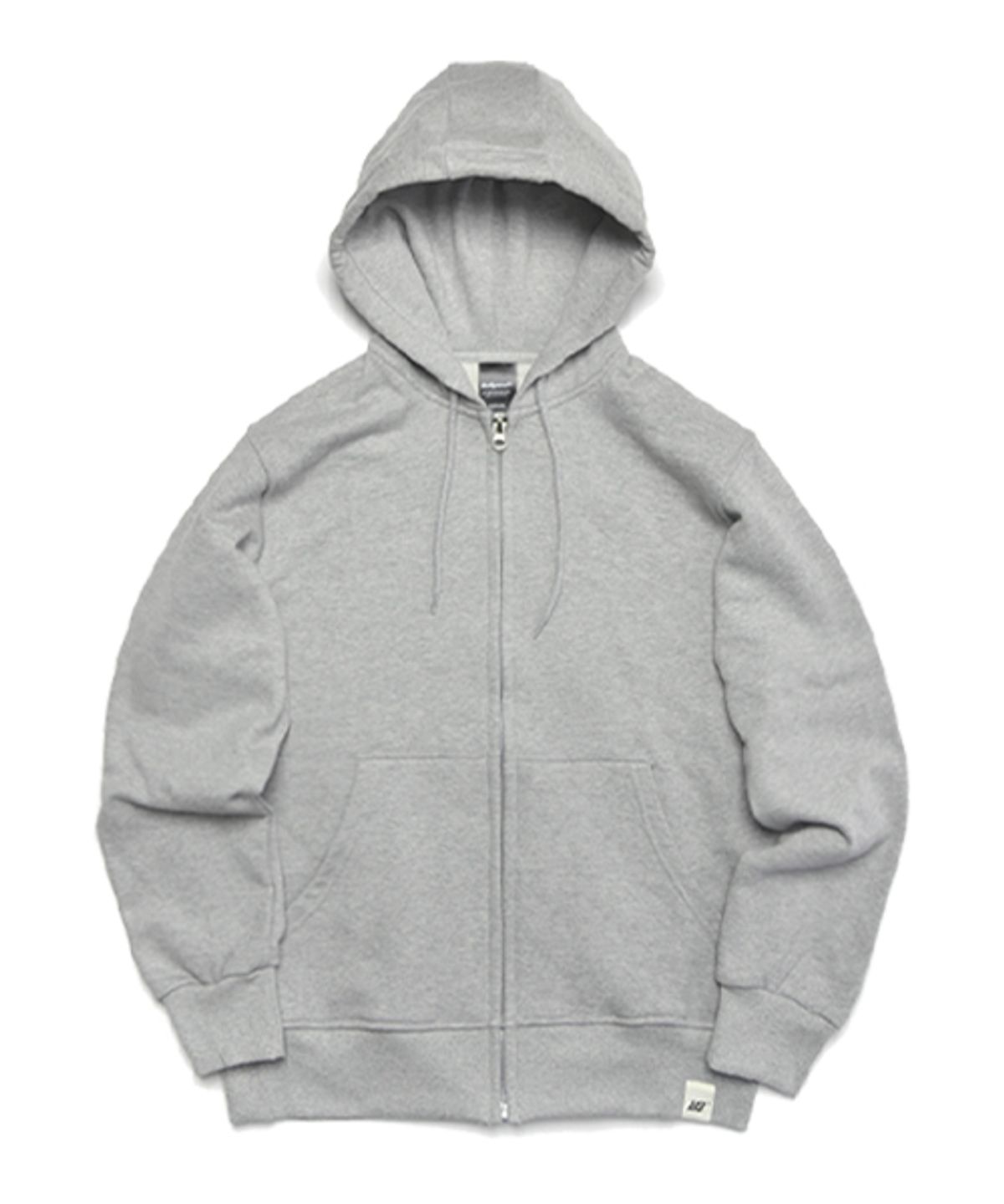 유니어패럴(UNI APPAREL) 베이직 스웨트 후드집업 그레이