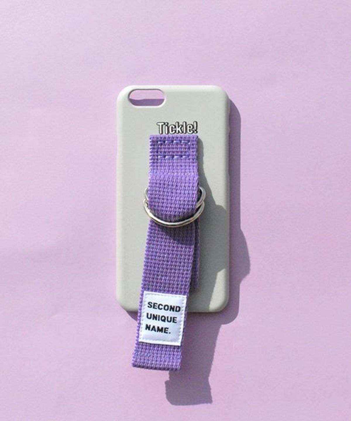 세컨드유니크네임(SECOND UNIQUE NAME) SUN CASE LIGHT GRAY LIGHT PURPLE (WORD)