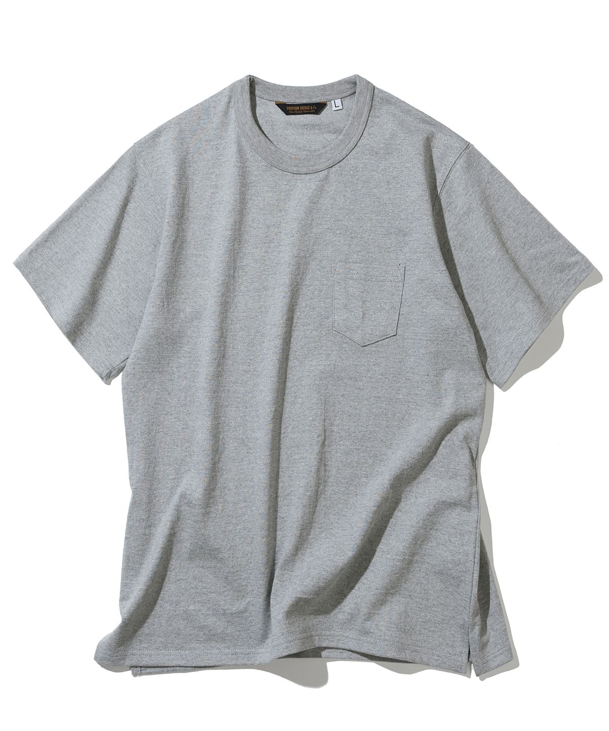 유니폼브릿지(UNIFORM BRIDGE) heavyweight pocket tee 8% melange