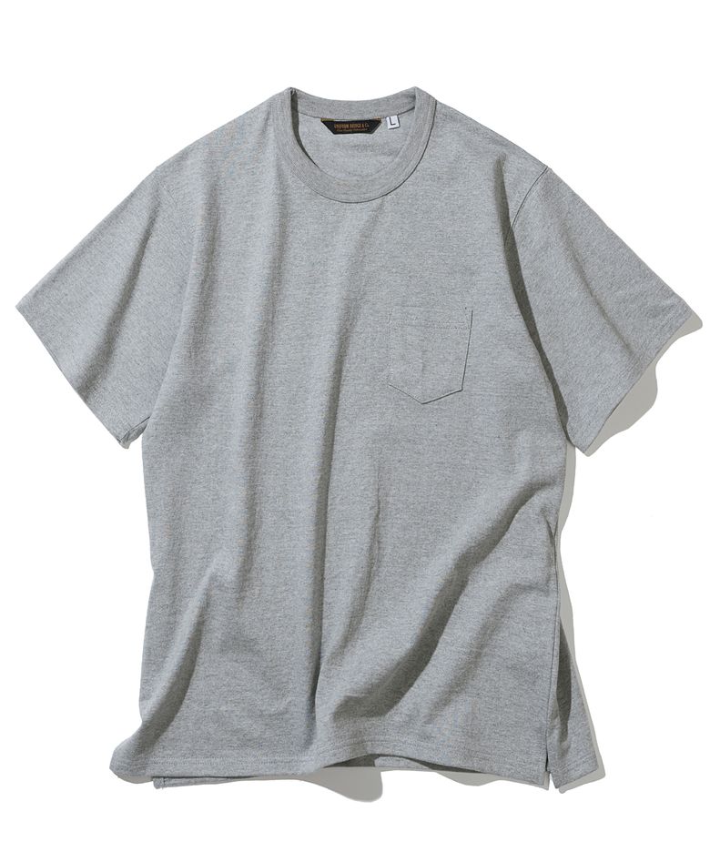 heavyweight pocket tee 8% melange