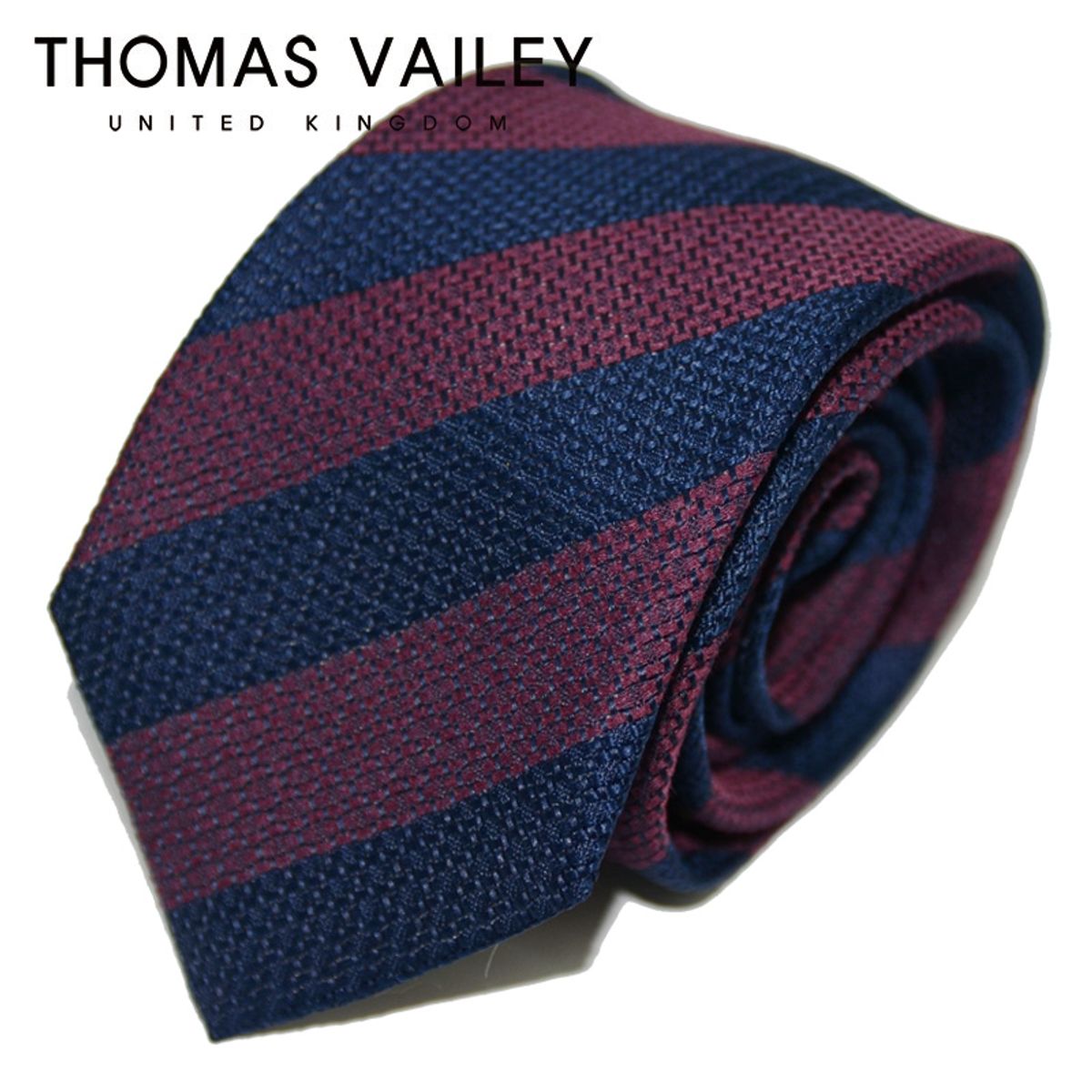 토마스 베일리(THOMAS VAILEY) [THOMAS VAILEY] 토마스베일리 세미세븐폴더 실크 넥타이 - 재즈 와인 7 ...