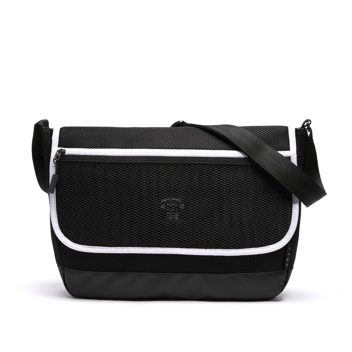 에이지 그레이(AGED GRAY) AT09FBK (Black) mesh crossbag 메쉬크로스백 블랙