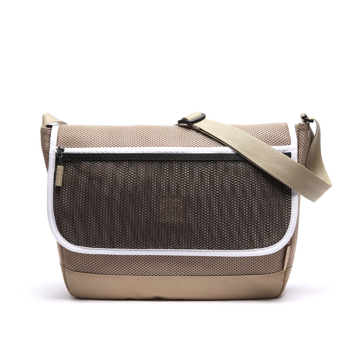 에이지 그레이(AGED GRAY) AT09FBE (Beige) mesh crossbag 메쉬크로스백 베이지