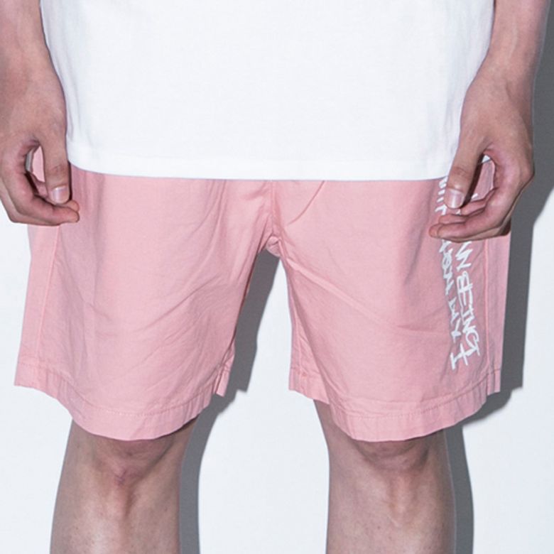 Basic Logo Chinos Shorts - Pink
