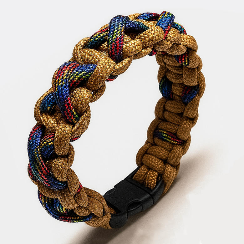 짱짱하게 엮은 PARACORD X-RAINBOW