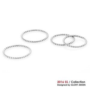 써지컬스틸 꽈배기꼬임 반지 / GBSR-008