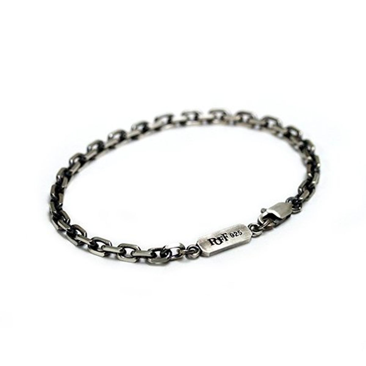 포프(POFF) ANGLED SILVER CHAIN BRACELET