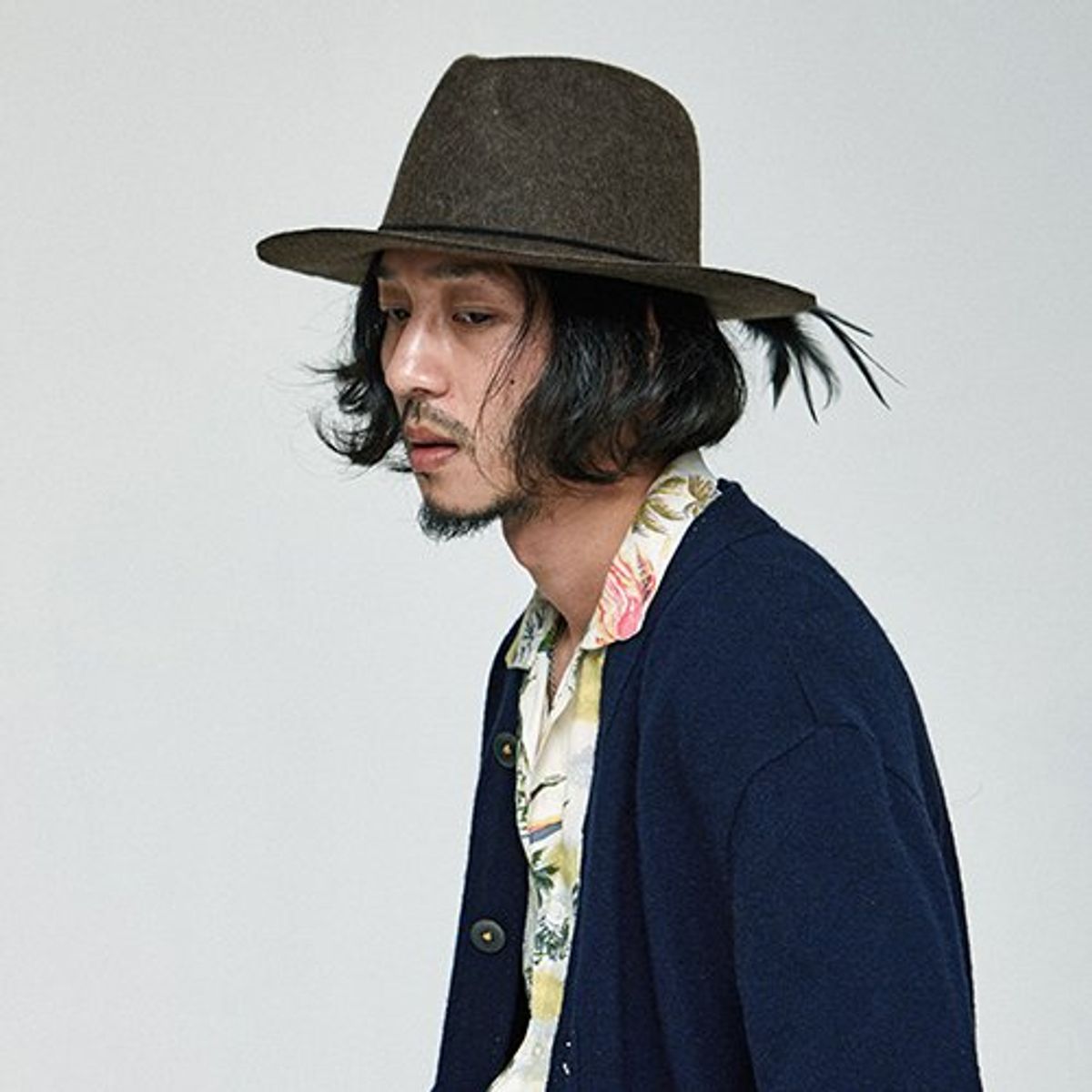 밀리어네어햇(MILLIONAIRE HATS) 2way custom wool fedora [KHAKI]