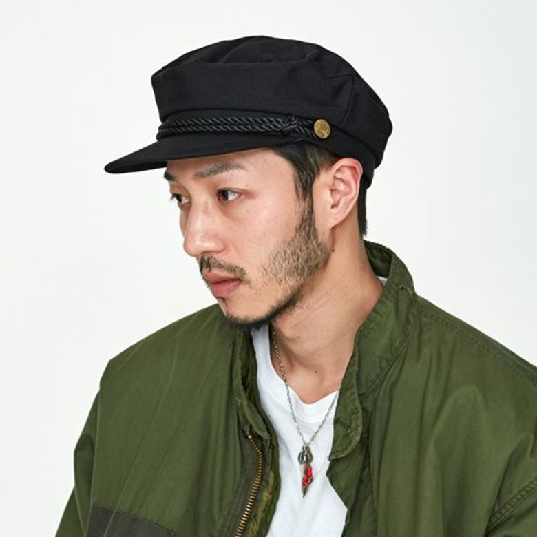 US DECK COTTON MATROOS CAP [BLACK]