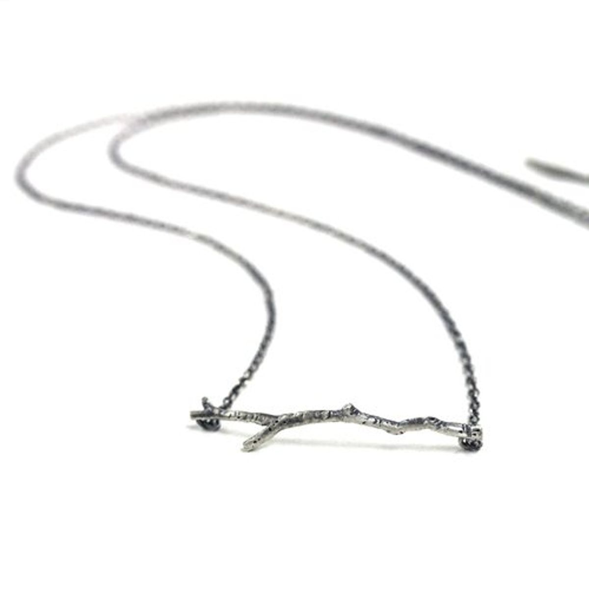 포프(POFF) SILVER BRANCH NECKLACE