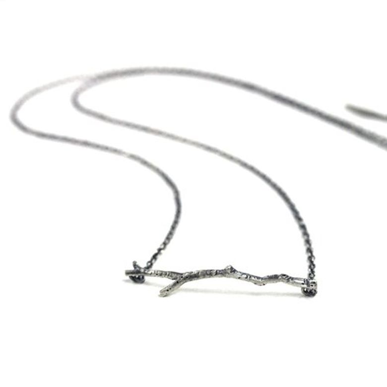 SILVER BRANCH NECKLACE