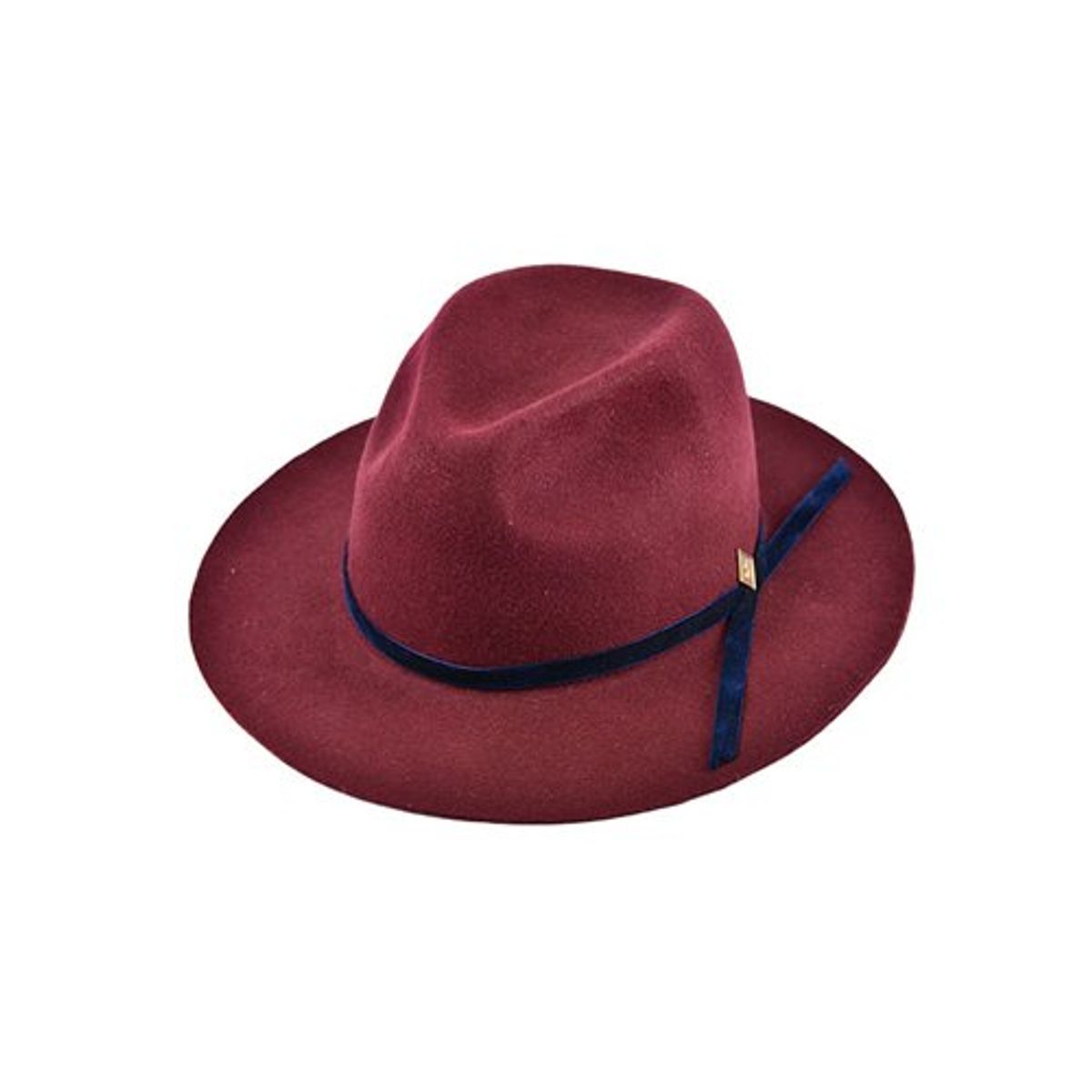 밀리어네어햇(MILLIONAIRE HATS) velvet custom fedora [WINE]
