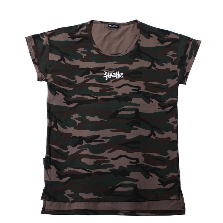 Camo loose t-shirt/brown