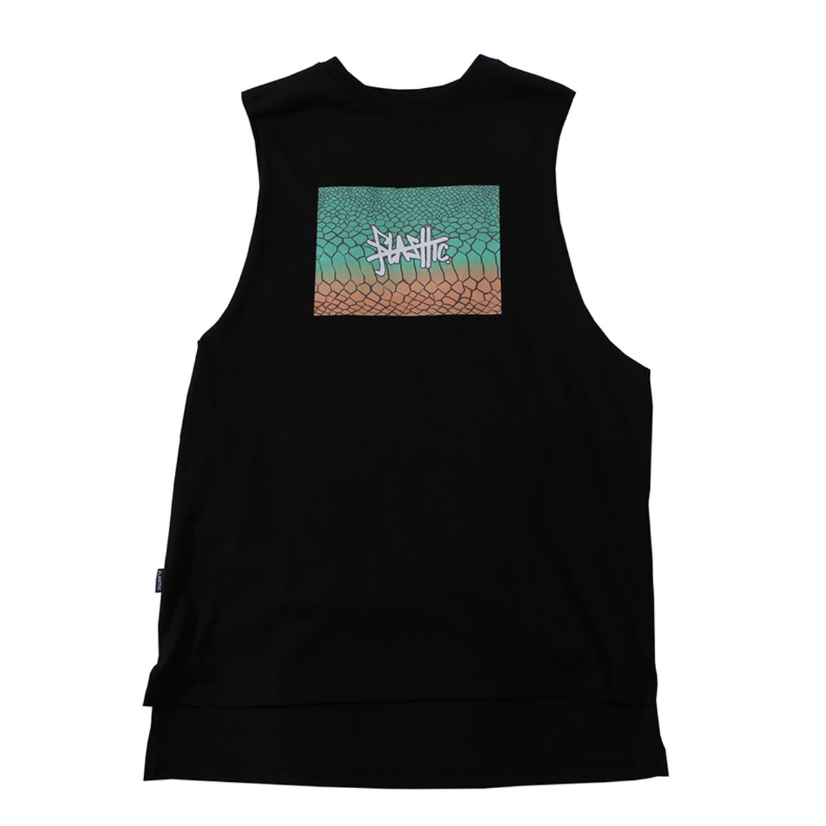 플라스틱(FLASTTIC) Logo print sleeveless/black