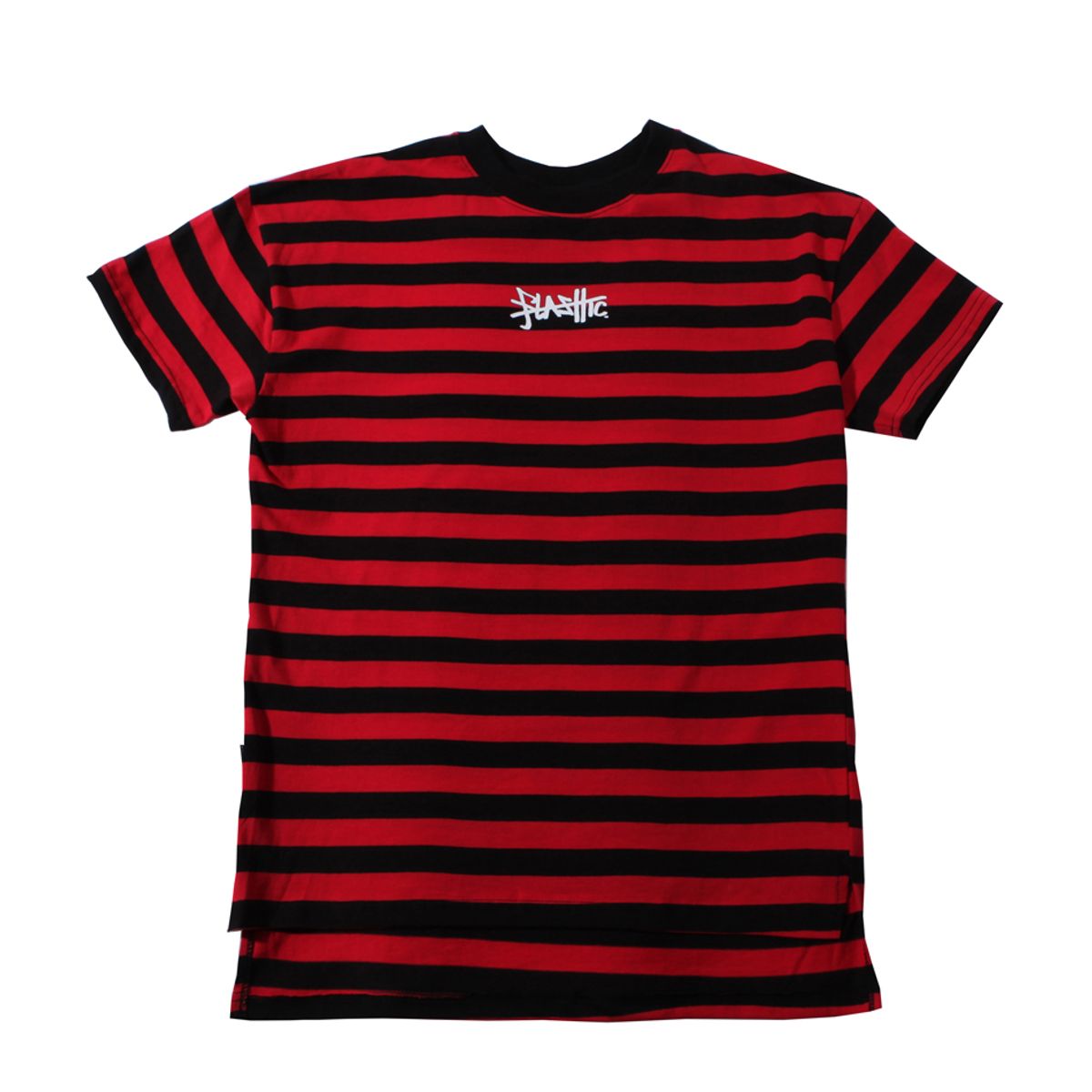 플라스틱(FLASTTIC) Stripe t-shirt/Red&Black