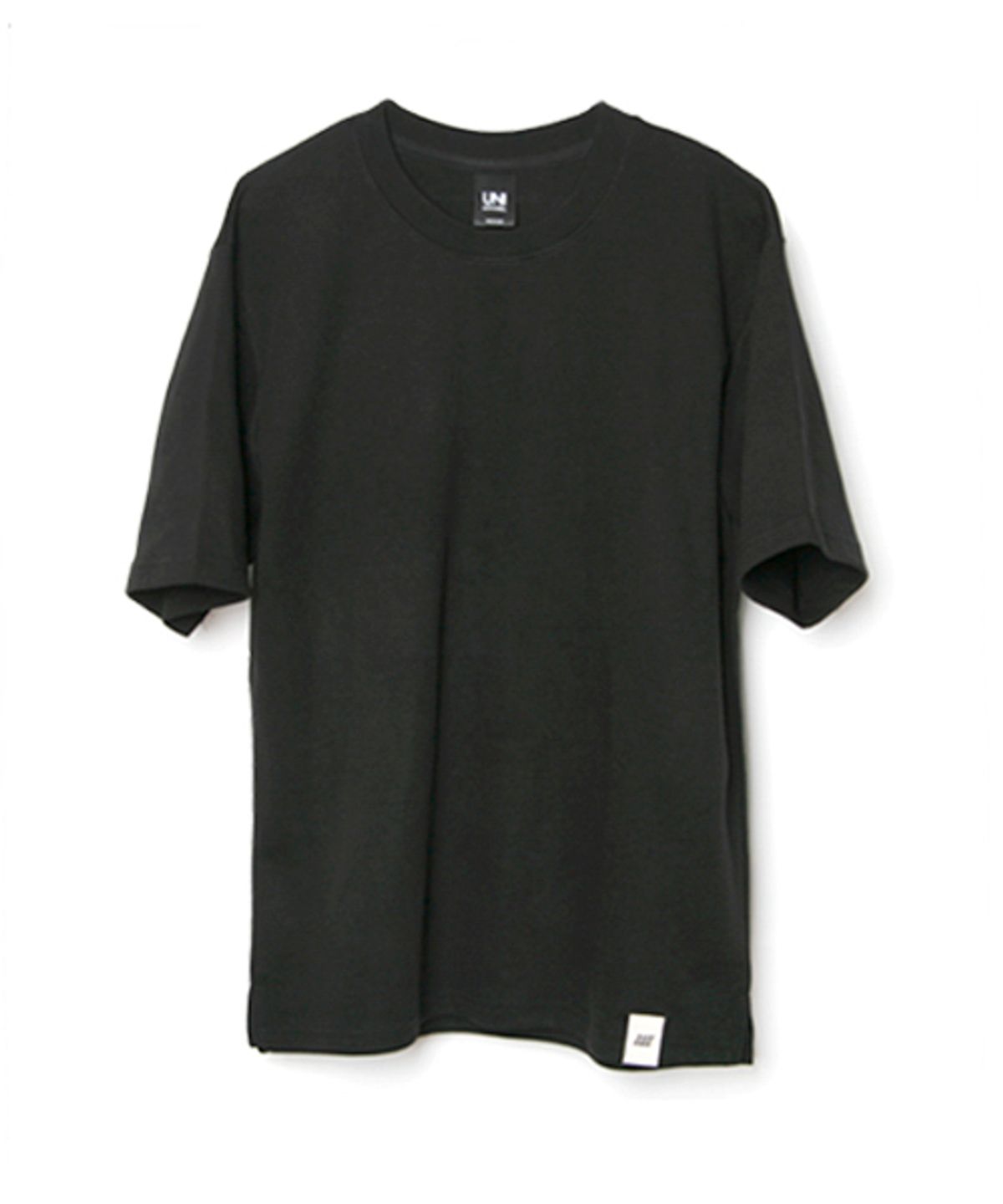 유니어패럴(UNI APPAREL) 더블코튼 루즈핏 반팔티 블랙