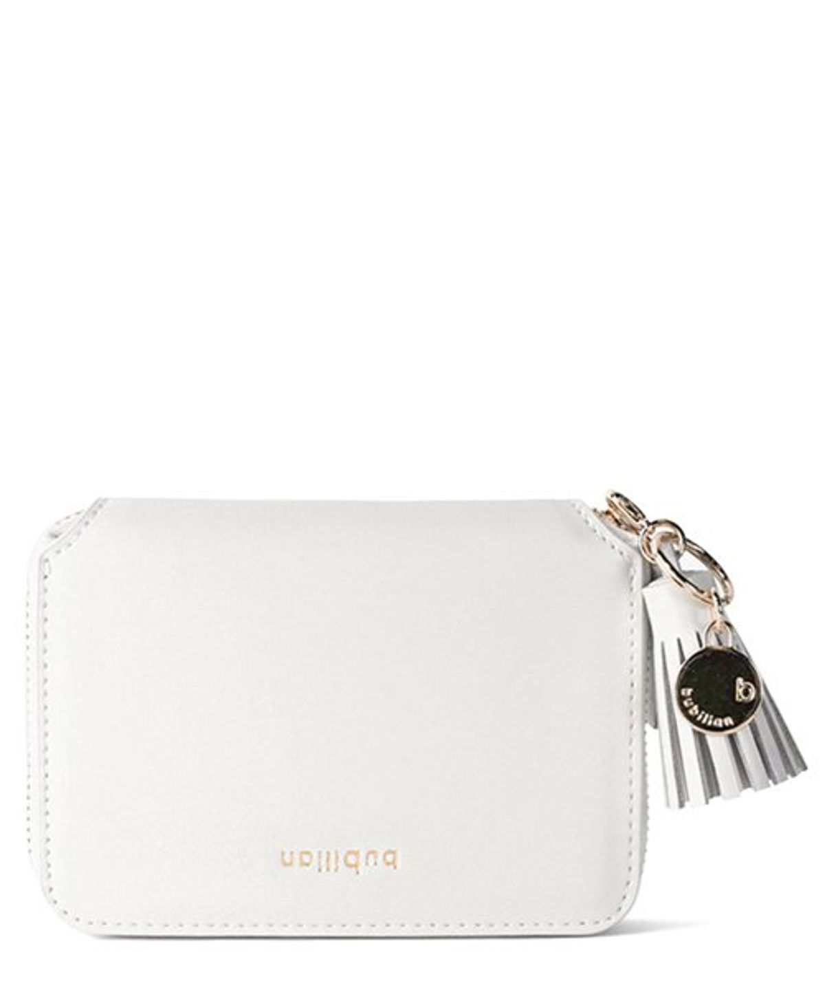 버빌리안(BUBILIAN) Leather Mini Zippet Wallet - CREAM[무료테슬 증정]