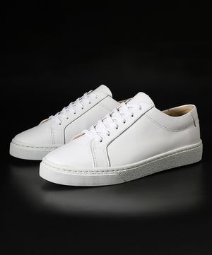 심플라인 천연소가죽 베이직 스니커즈 1180 [WHITE FG]