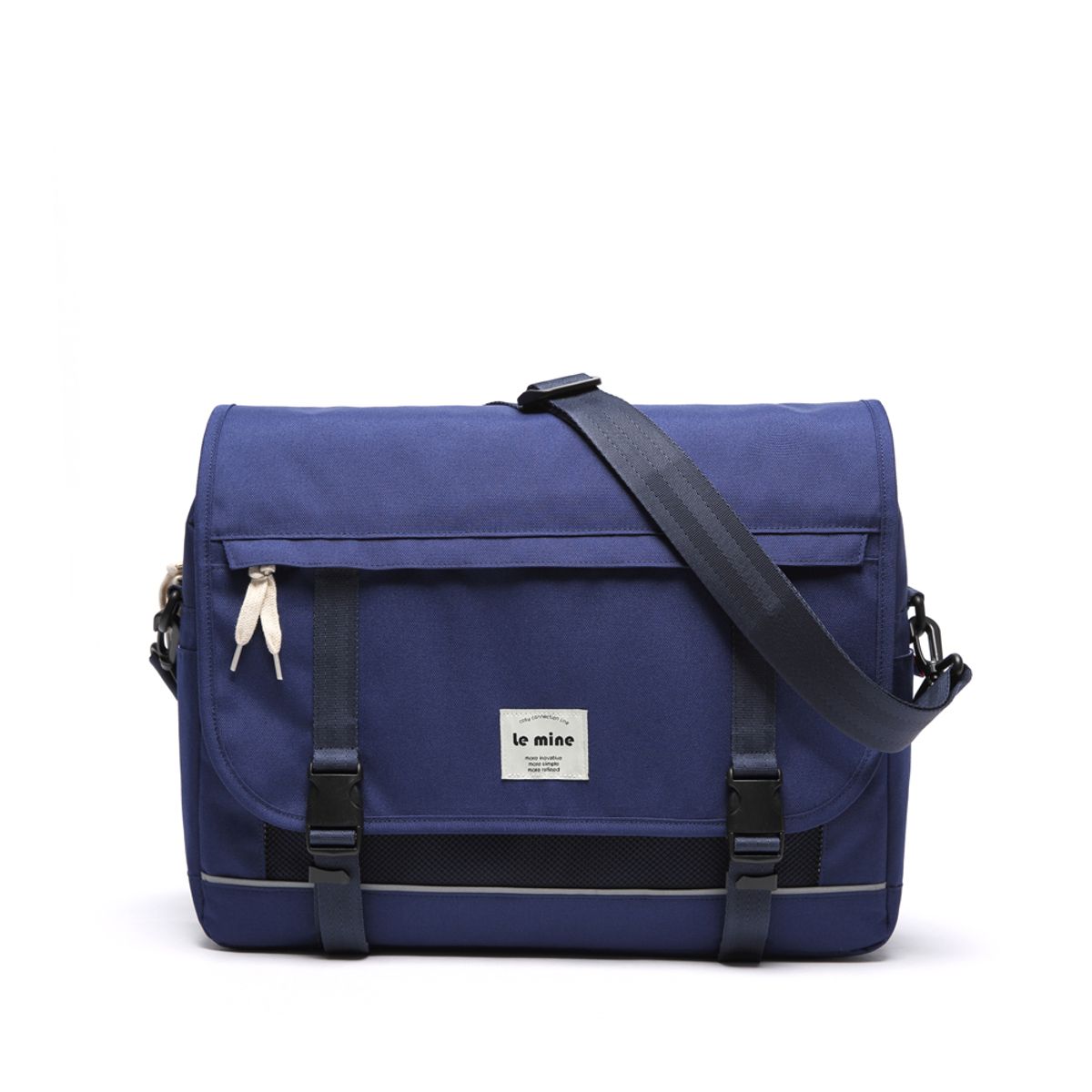 르마인(LEMINE) LE09FNY (Navy) MAIL 메신져백 네이비