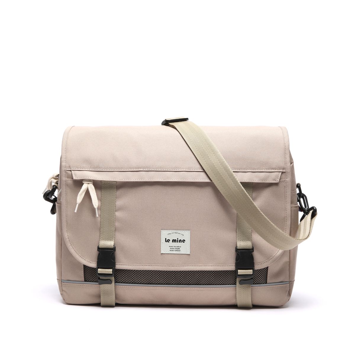 르마인(LEMINE) LE09FBE (Beige) MAIL 메신져백 베이지