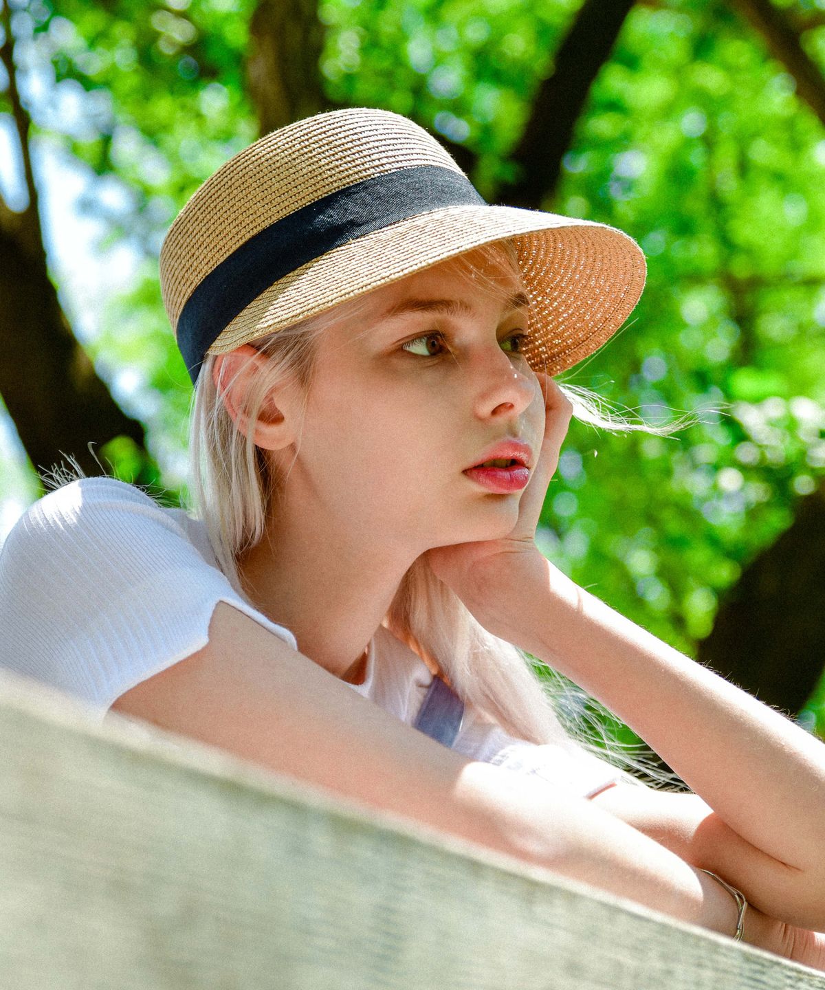 마네스(MANES) Lady London Panama Hat (Beige)