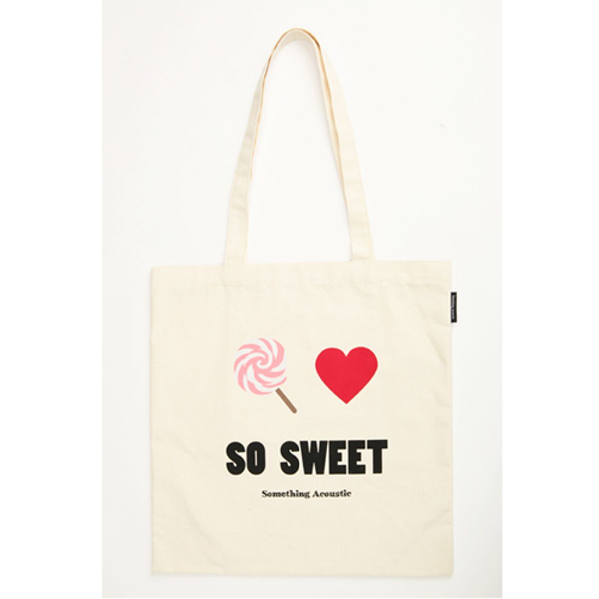 썸띵어쿠스틱(SOMETHING ACOUSTIC) 캔버스 에코백 -So Sweet