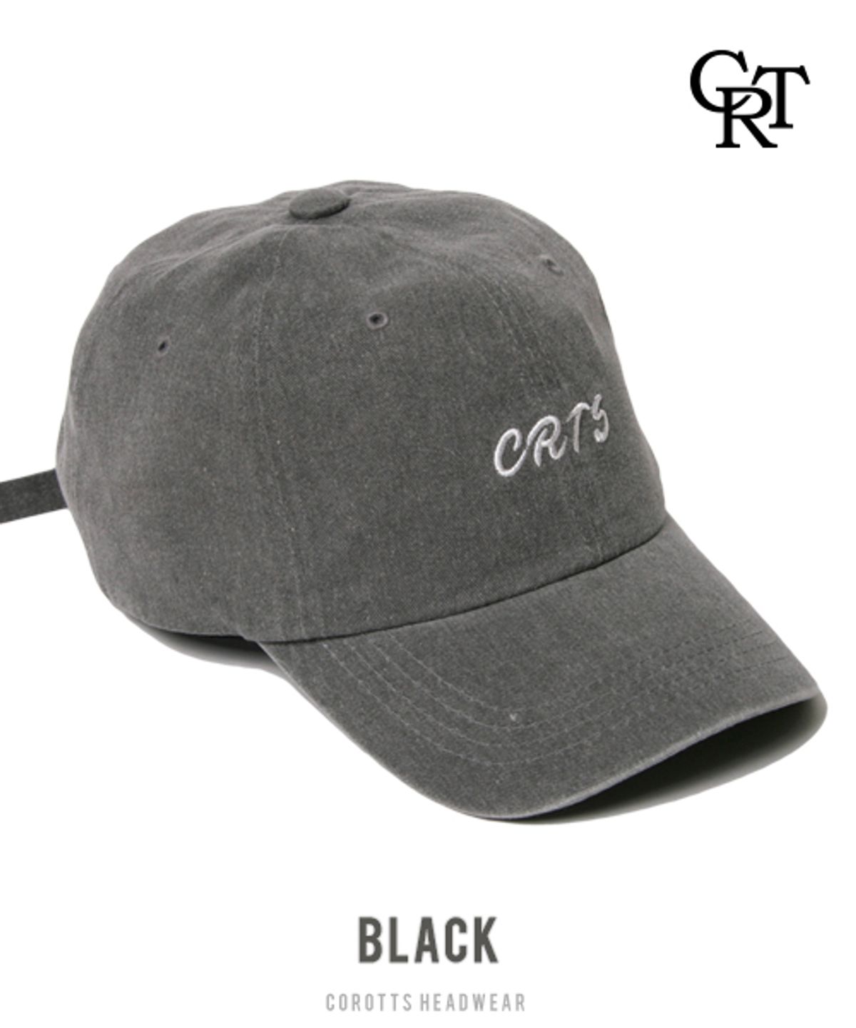 코로츠(COROTTS) CRT 데님 로고 볼캡 블랙 - 사이즈 & 후기 | 무신사