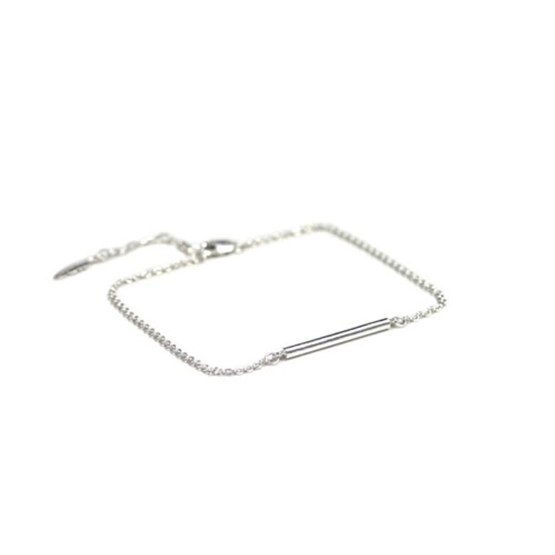 SILVER CYLINDER ANKLET