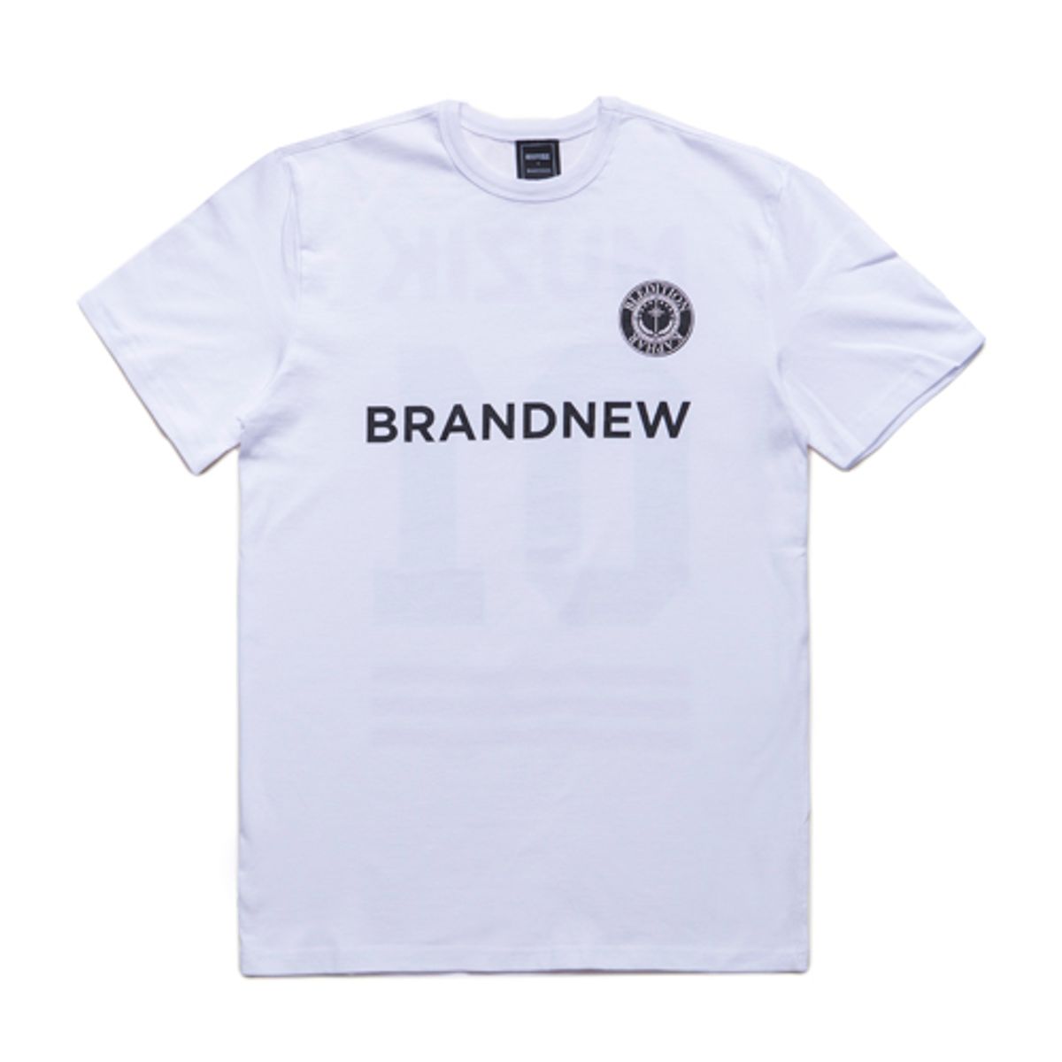 블레디션(BLEDITION) B.L.D.T X BRANDNEW MUSIC 1/2 T-SHIRTS WHT