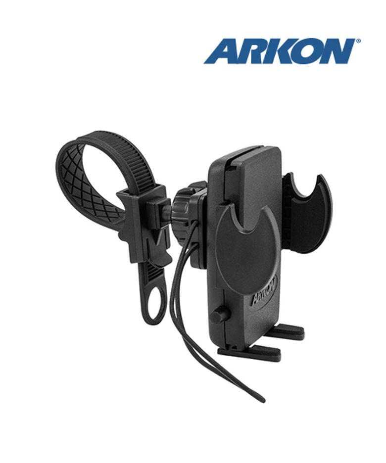 SM434 아콘 ARKON 메가 그립 자전거/오토바이 핸들바 스마트폰 거치대 - 퀵 스트랩 직경 50mm 이하 핸들바 모든 스마트폰 기종