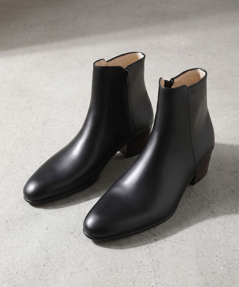 4.7cm 카스타솔 미니멀 지퍼 앵클부츠 3335 [BLACK FG]