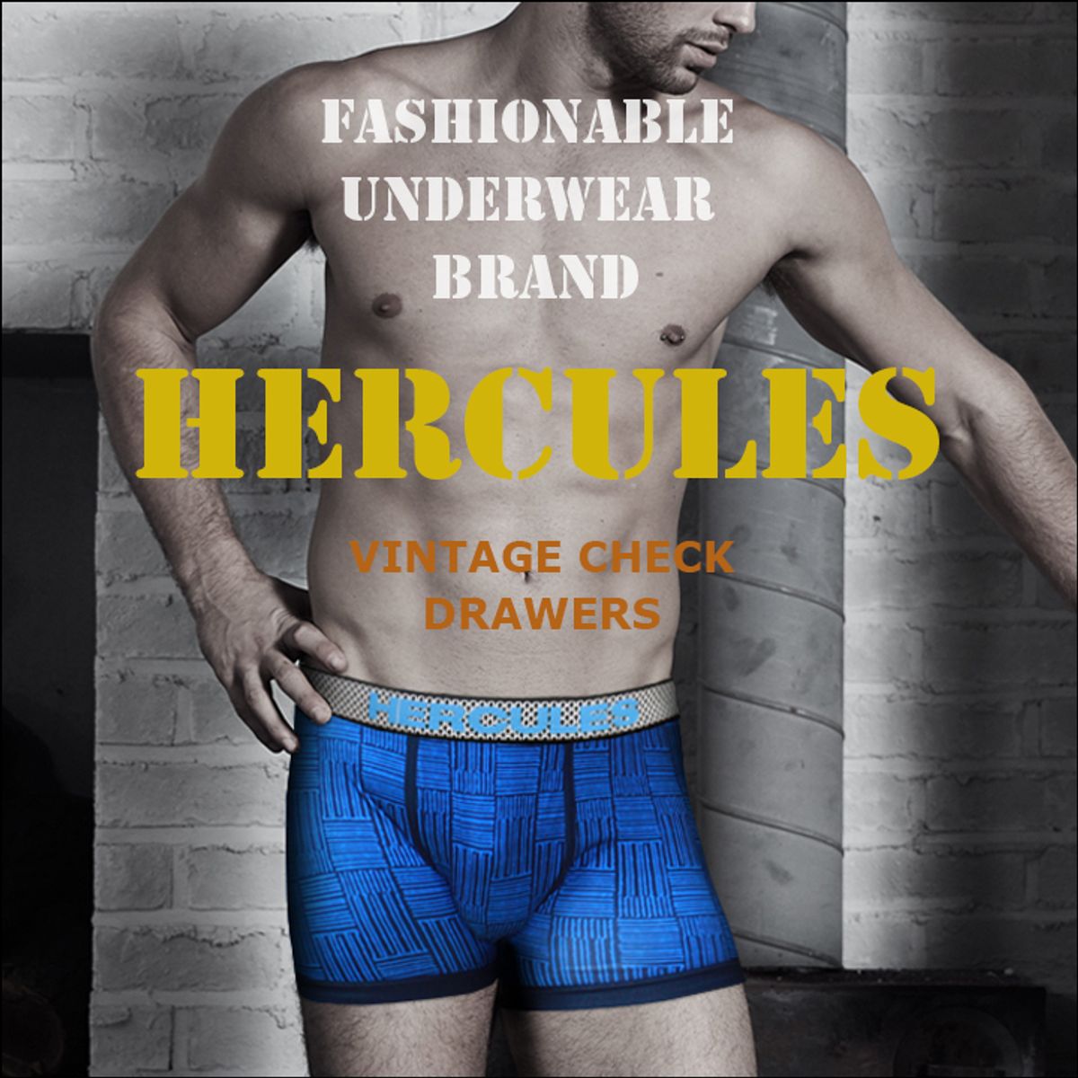 헤라클레스 언더웨어(HERCULES UNDERWEAR) [헤라클레스] 빈티지 체크 유니크 드로즈  HB2DR106M1